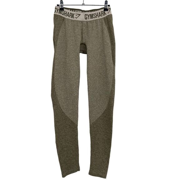 Gymshark Flex High Waisted Leggings Women's Medium Green - Picture 1 of 8